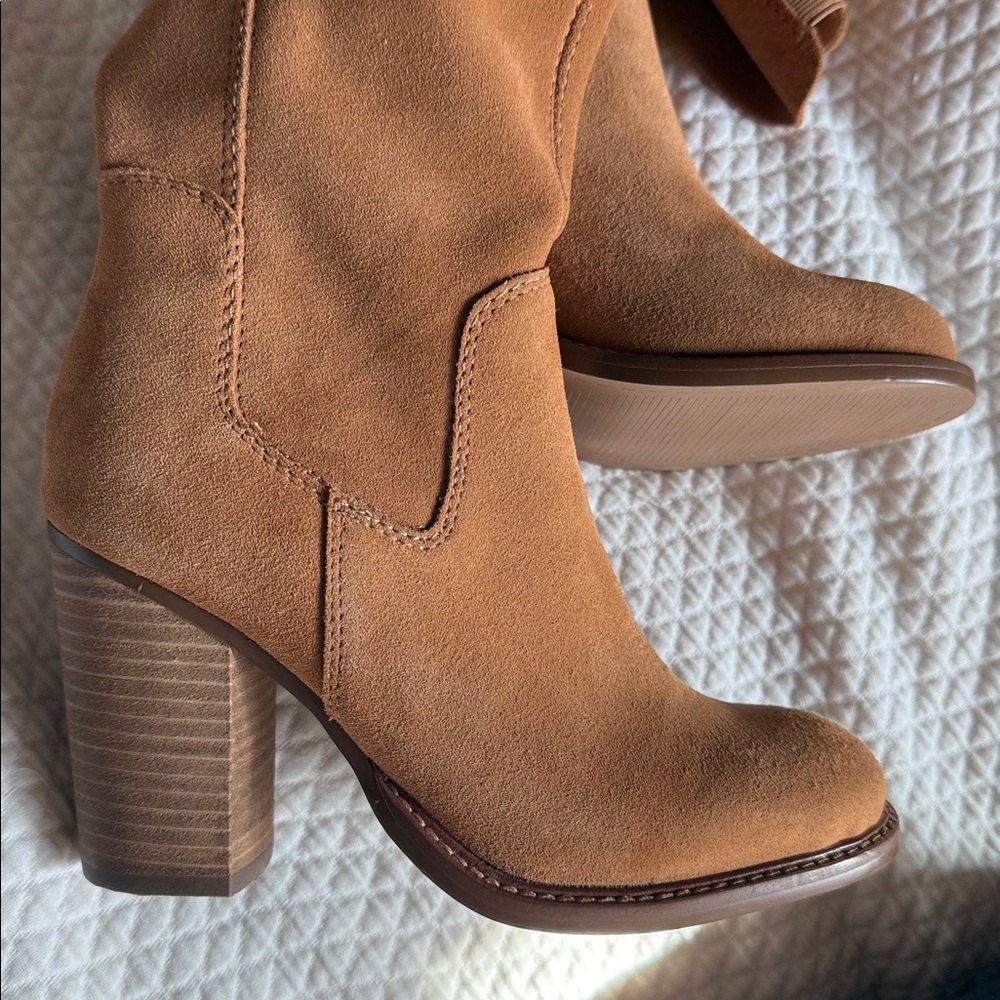 Kelsi Dagger Brooklyn Logan Boots 5 1/2 Leather Suede WC - Picture 5 of 5